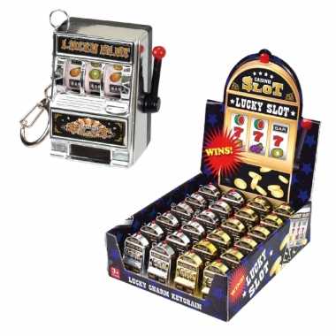 Sleutelhanger fruitmachine goud